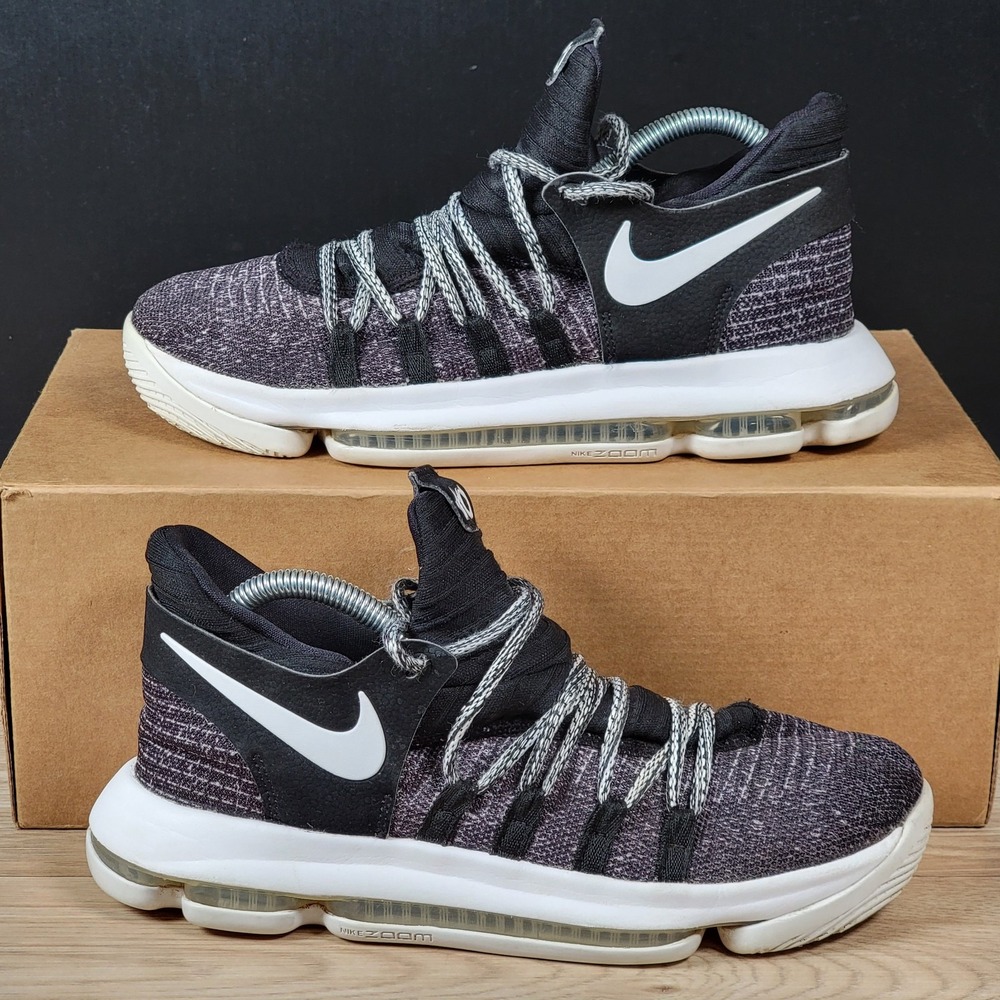 Nike Zoom KD 15 Oreo GS Shoes 7Y Black White Athletic Casual Sneakers 918365-001